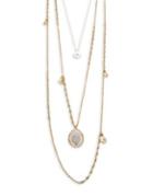 Lucky Brand Killing Me Softly Crystal Layer Necklace
