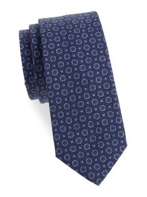 Barbara Blank Medallion Cotton Tie