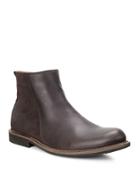 Ecco Findlay Leather And Suede Mid-cut Boots