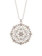 Marchesa Goldtone, Crystal & Faux Pearl Pendant Necklace