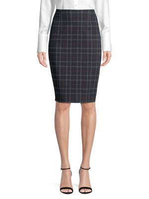 Bailey 44 Plaid Pencil Skirt