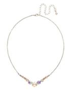Sorrelli Mirage Delicate Round Swarovski Crystal Charm Necklace