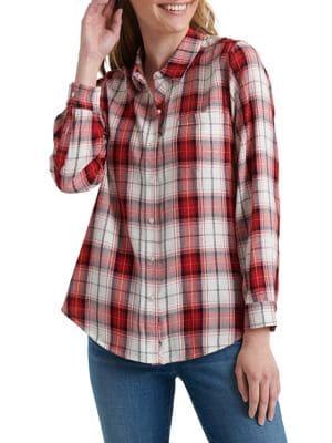 Lucky Brand Oli Plaid Button-front Shirt