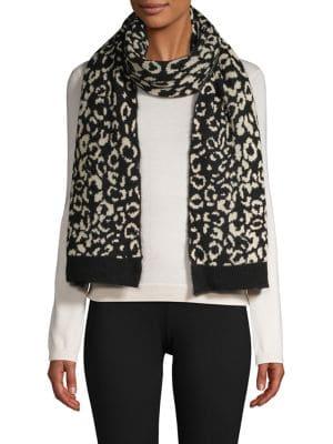 Echo Printed Ribbed Scarf