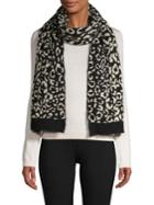 Echo Printed Ribbed Scarf