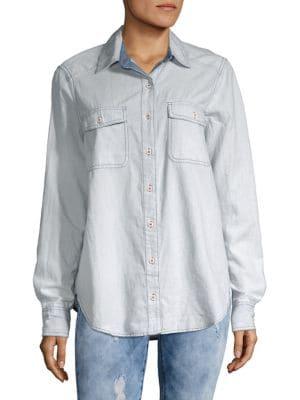 Free People Bandanna Bandit Button-down Shirt
