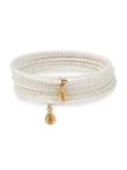 Bcbgeneration Beachcomber Goldtone Beaded Coil Bracelet