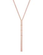 Jessica Simpson Rose Gold Ladder Y Necklace