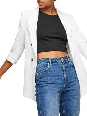 Miss Selfridge Faux Double-breasted Blazer