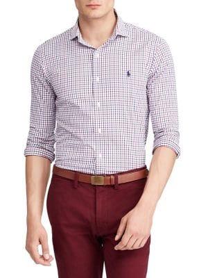 Polo Ralph Lauren Classic-fit Plaid Performance Twill Shirt