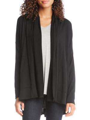 Karen Kane Open-front Draped Cardigan