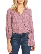 1.state Tied Ditsy Floral Blouse