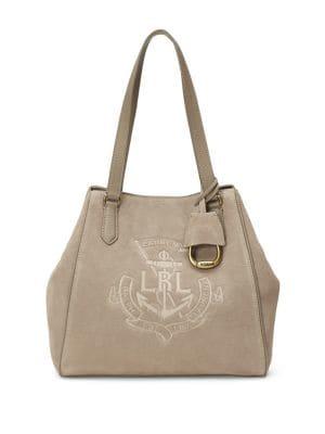 Lauren Ralph Lauren Textured Logo Tote