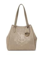 Lauren Ralph Lauren Textured Logo Tote