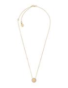 Michael Kors Cubic Zirconia And Crystal Disc Pendant Necklace