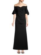 Calvin Klein Off-the-shoulder Evening Gown