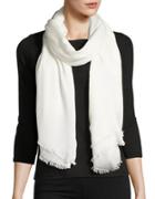 Lord & Taylor Solid Fringed Pashmina Scarf