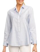 Foxcroft Striped Cotton Shirt