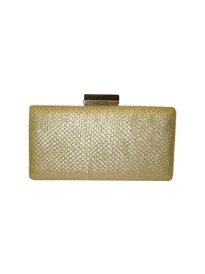 Sondra Roberts Woven Minaudiere