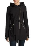 Jessica Simpson Asymmetric Zip-front Hooded Jacket