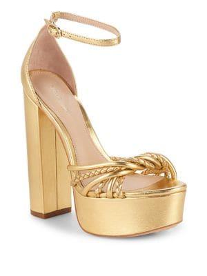 Rachel Zoe Kinsley Leather Platform Sandals
