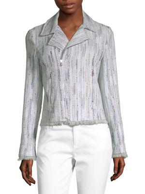 Elie Tahari Mae Tweed Knit Jacket