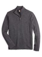 Brooks Brothers Red Fleece Half-zip Merino Wool Sweater
