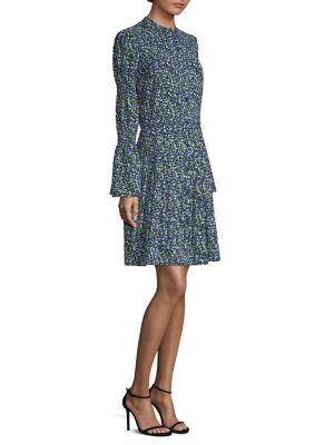 Michael Michael Kors Smocked Sleeve Shirt Dress