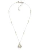 Carolee 21 Club 4mm Faux Pearl & Crystal Pendant Necklace