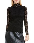 Vince Camuto Solid Lace Top