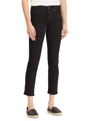 Lauren Ralph Lauren Ultimate Slimming Premier Straight Cropped High-rise Jeans