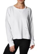 Betsey Johnson Slit And Distressed Pullover