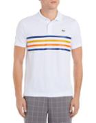 Lacoste Multicolor Fine Stripes Short-sleeve Sport Pique Polo