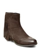 Steven By Steve Madden Cassidy Leather Fringe Booties