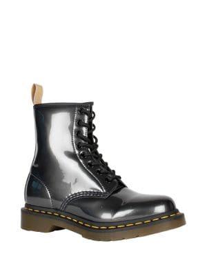 Dr. Martens Originals 1460 Chrome Faux Leather Booties