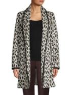 Calvin Klein Leopard-print Open-front Cardigan