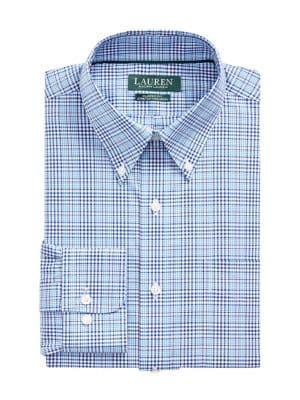 Lauren Ralph Lauren Classic Fit Glen Plaid Dress Shirt