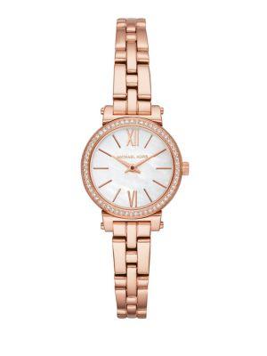 Michael Kors Rose Goldtone Round Bracelet Watch