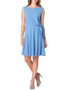 Tahari Arthur S. Levine Crepe Side-tie Fit-&-flare Dress