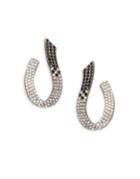 Nadri Crystal Two-tone Earrings