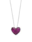 Effy Sterling Silver Heart Pendant Necklace