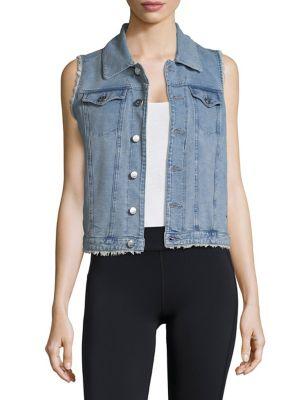 Marc New York Performance Frayed Denim Vest