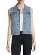 Marc New York Performance Frayed Denim Vest