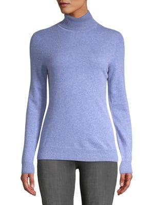 Lord & Taylor Petite Cashmere Turtleneck Sweater