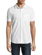 French Connection Short Sleeve Hybrid Casual Shirt