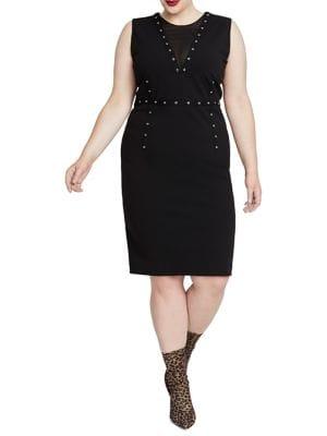 Rachel Rachel Roy Plus Plus Zane Sleeveless Sheath Dress