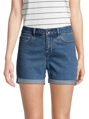 Vero Moda Hot Seven Denim Fold Shorts