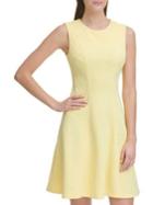Tommy Hilfiger Deconstructed Floral Knit Fit-&-flare Dress