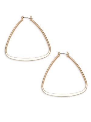 Design Lab Lord & Taylor Triangular Hoop Earrings