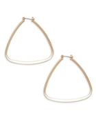 Design Lab Lord & Taylor Triangular Hoop Earrings